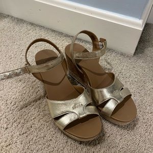 UGG gold wedges